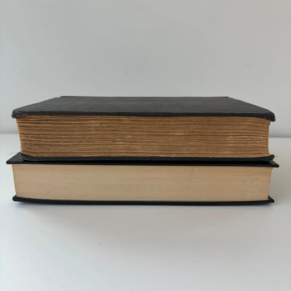 Vintage Black Decorative Books Set The Nazarene 1939 1000 Beautiful Things Gilt